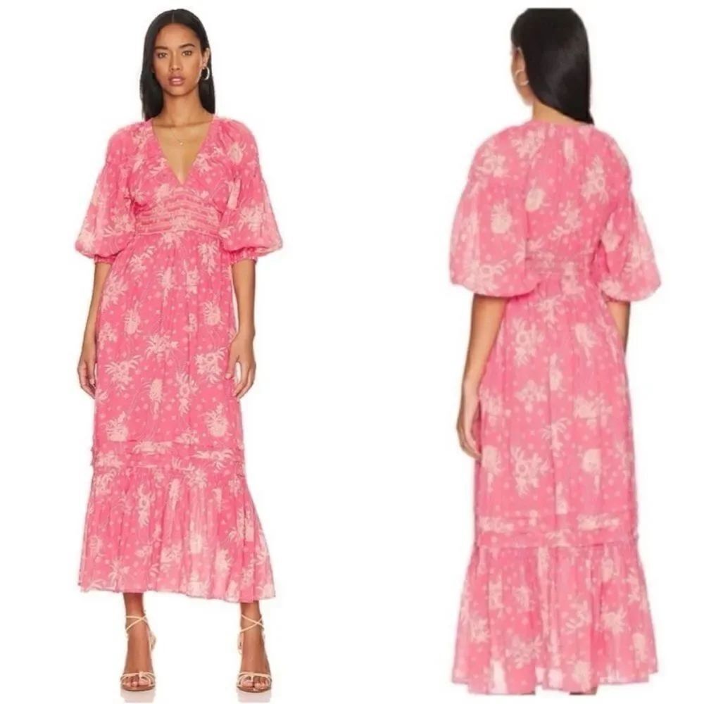 Free People NWT Golden Hour Floral Maxi Dress
Electricpop Pink XS MSRP $152